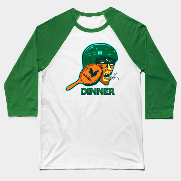 winner winner chicken dinner Baseball T-Shirt by TrendsCollection